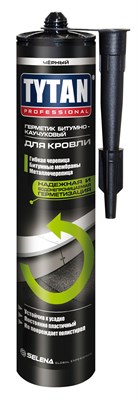 Герметик Tytan Professional битумно-каучуковый для кровли 310 мл Черный 4126 - фото 11167