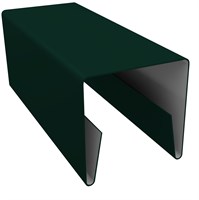 Планка П-образная заборная RAL6005 4024