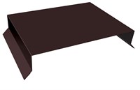 Парапетная крышка прямая RAL8017 4033