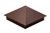 Колпак на столб RAL8017 4042