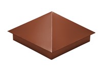 Колпак на столб RAL8004 4043