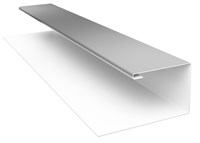 Планка завершающая (j-профиль) RAL9003 4068