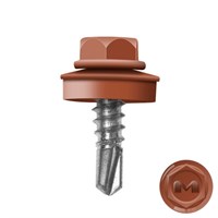 Саморез кровельный Daxmer 5,5х19 RAL8004 4168