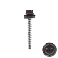 Саморез кровельный Daxmer 4,8х35 RAL8019 4195