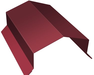 Парапетная крышка домиком RAL3005 1847