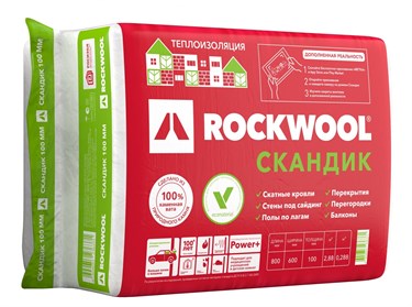 Утеплитель Rockwool Скандик 800х600х50мм