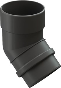 Lux Колено 45° Графит RAL7024 2193