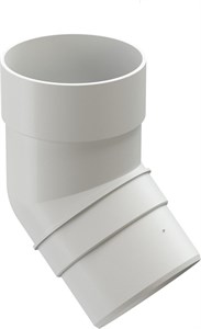 Premium Колено 45° Пломбир RAL9003 1701