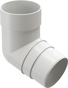 Premium Колено 72° Пломбир RAL9003 1702